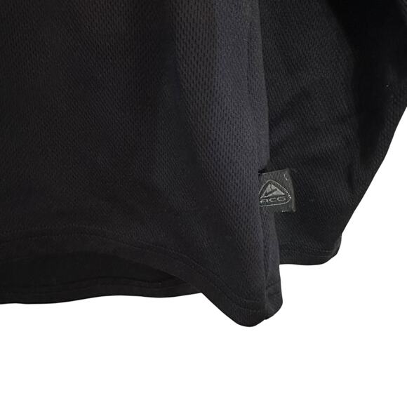 Nike ACG Men’s Large Black Dri-FIT 1/4 Zip Base Layer Long Sleeve Shirt - Picture 3 of 8